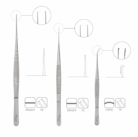 «Легкий» набір пінцетів 5365